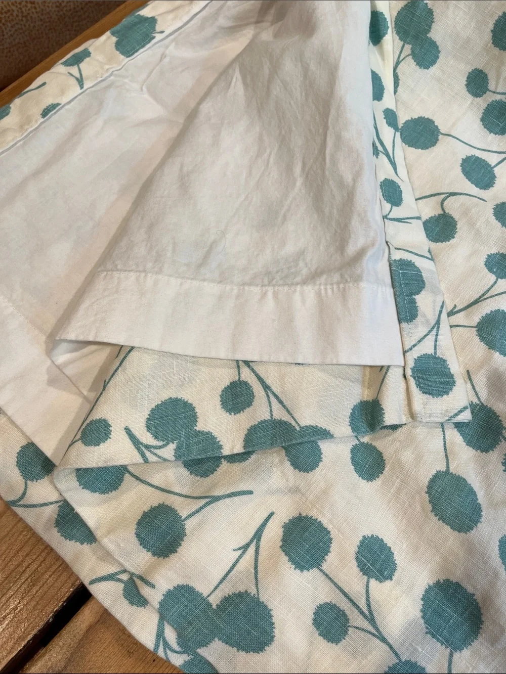 Set/2 THOM FILICIA x Kravet Blue Linen Burnet Curtain Panels 51
